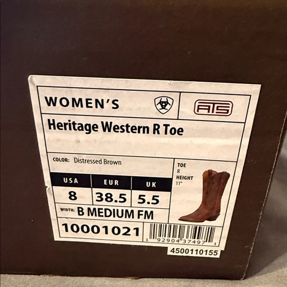 Ariat Brown Western Boots - Picture 6 of 8